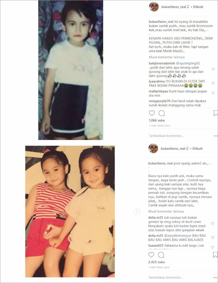 Foto Masa Kecil Nagita vs Ayu Ting Ting