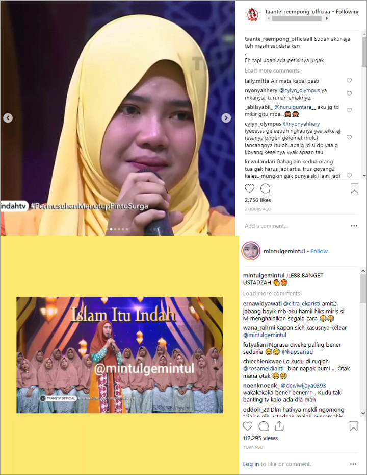 Meldi 'Dibantai' Oki Setiana Dewi, Jedar-Nia Ramadhani 