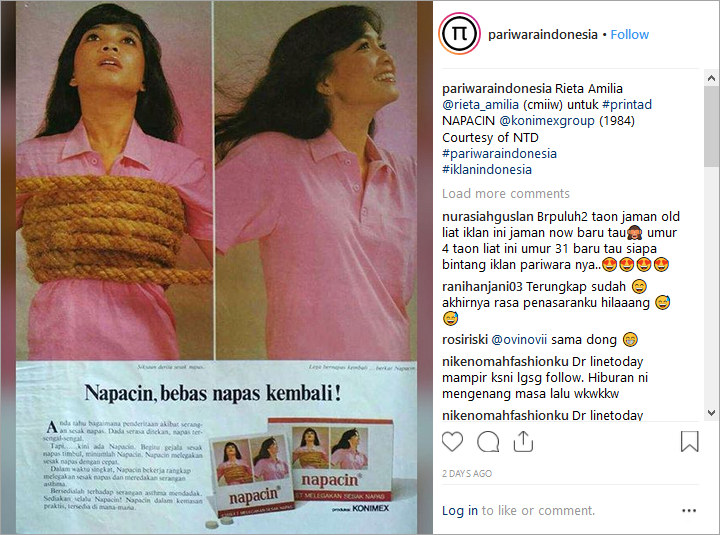 Ibu Nagita Slavina Jadi Model Iklan Lawas