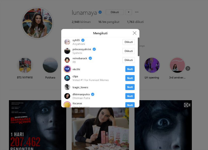 Kembali Follow Syahrini-Reino, Luna Maya Ogah Balas Dendam 