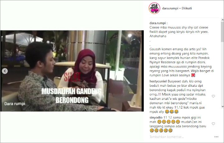 Muzdalifah dan Pacar Brondong