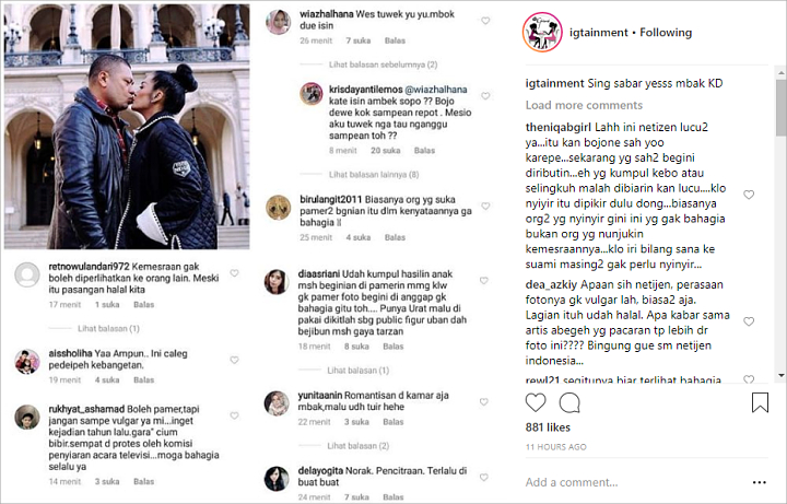 Balasan KD atas Cibiran Warganet