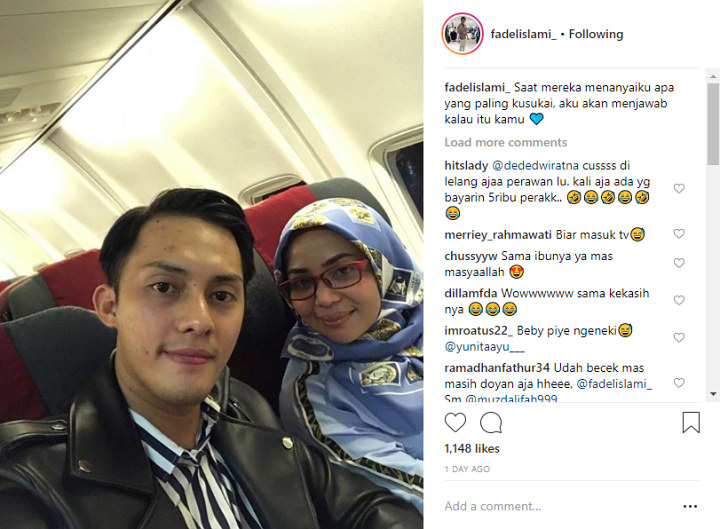 Ikut Pamer Foto Bareng, Pacar Brondong Muzdalifah Tulis Caption Romantis