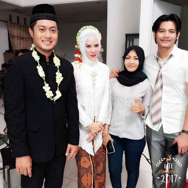 Angel Lelga Malu-Malu Pose Bareng Fiki Alman Pasca Syuting