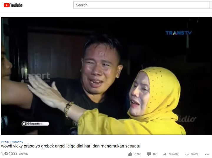 Trending YouTube Nomor 1 Vicky-Angel