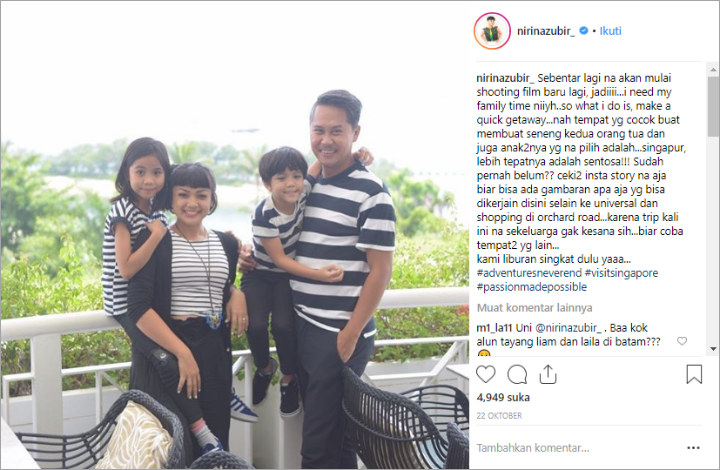 Nirina Zubir dan Keluarga