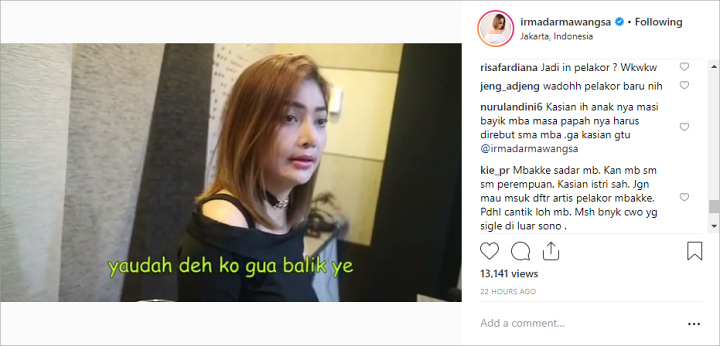 Irma Darmawangsa Dibully