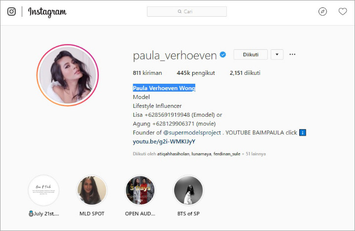 Sah Jadi Istri Baim Wong, Paula Verhoeven Tambah Nama 