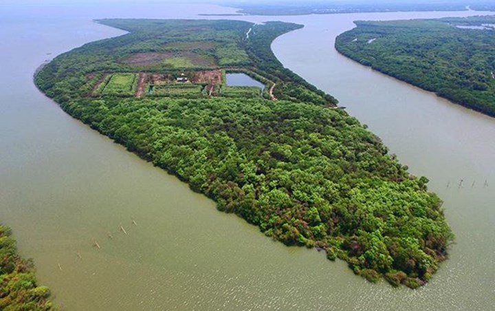 Pulau Sarinah yang Timbul Akibat Lumpur Lapindo