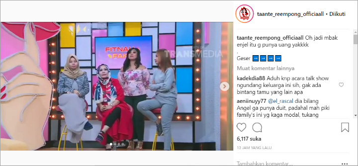 Disindir Miskin, Adik Vicky Prasetyo Ungkap Honor Angel Lelga Jadi Artis