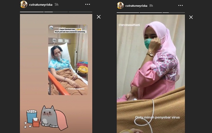 Cut Meyriska di Rumah Sakit