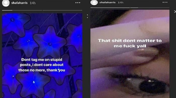 Instagram Story Shafa Harris