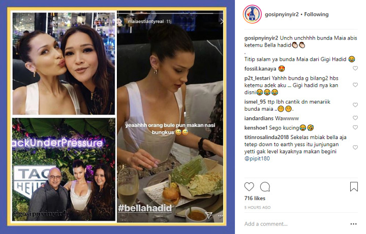 Nasi Bungkus Bella Hadid