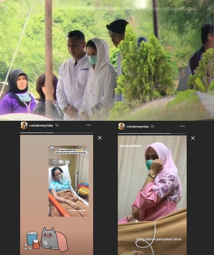 Foto Mirip Cut Meyriska di Pemakaman Ibu Roger Danuarta