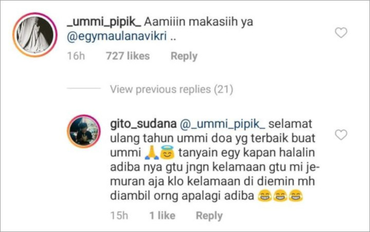 Balasan Umi Pipik