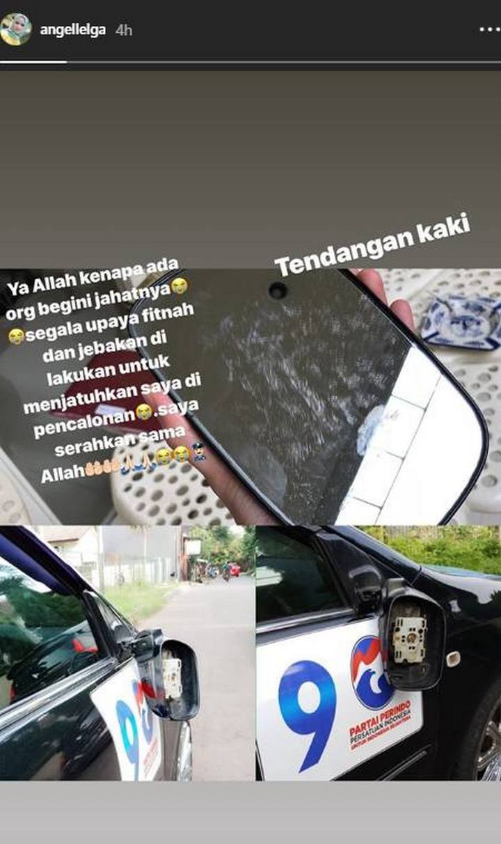 Mobil Angel Dirusak