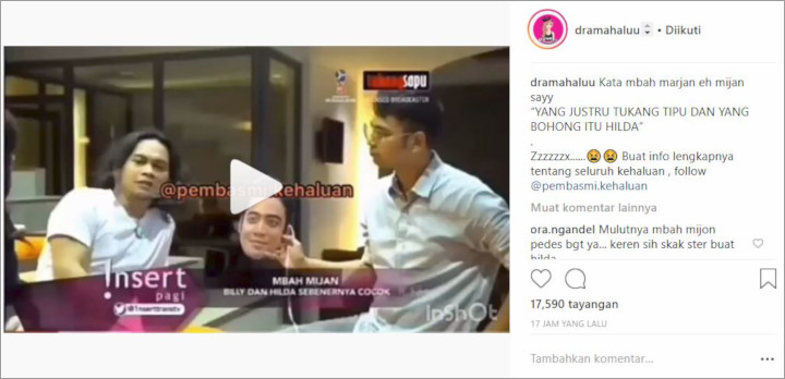 Mbah Mijan Memarahi Hilda dan Billy
