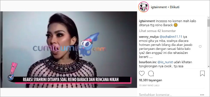 Syahrini Cuma Bilang Begini Saat Ditanya Soal Reino Barack, Netter Malah Salut