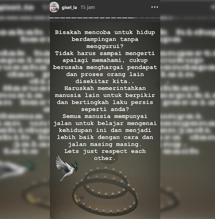 Hadiri Pertunjukan Balet Gempi Bareng Gading, Gisella Anastasia: Mencoba Hidup Berdampingan