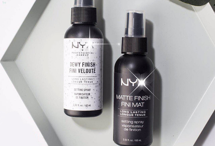 Makeup Tahan Lama dengan NYX Cosmetics Matte & Dewy Finish Makeup Setting Spray