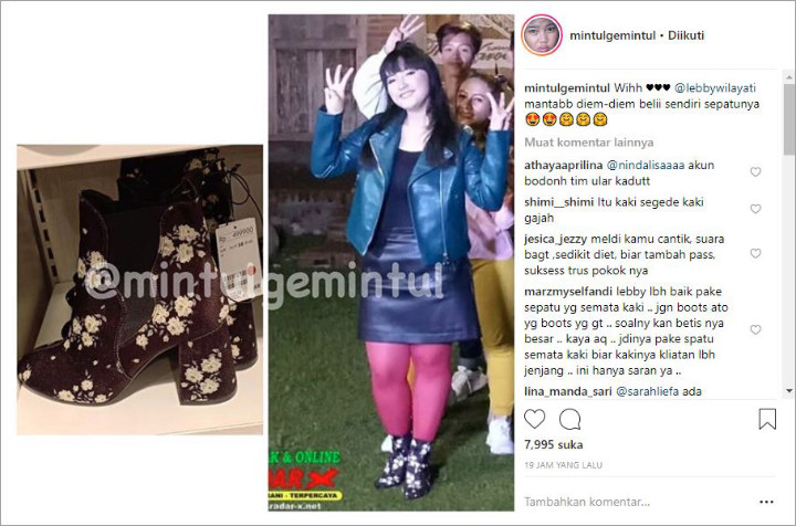 Sepatu KEponakan Dewi Persik