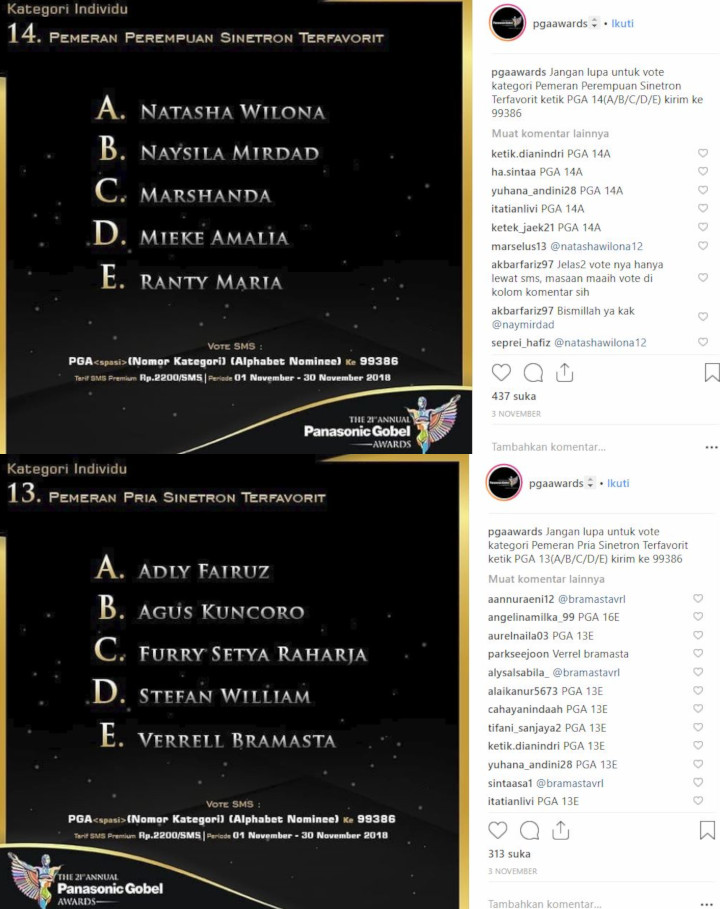 Panasonic Awards 2018: Jadi Pasangan yang Dijagokan, Natasha Wilona-Verrell Bramasta tak Hadir?
