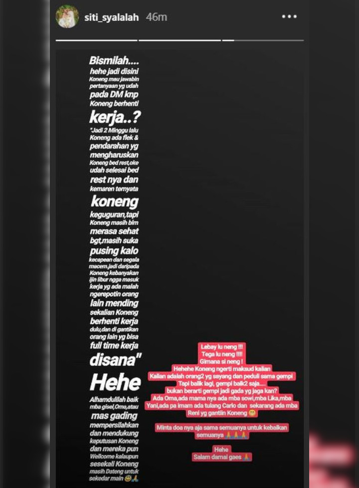 Tanggapan Koneng Soal Gempi