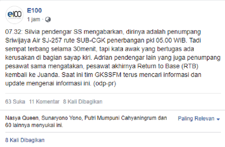 Insiden Sriwijaya Air