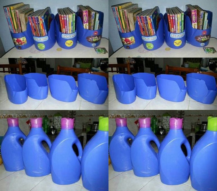 DIY Botol Bekas Menjadi Rak Buku