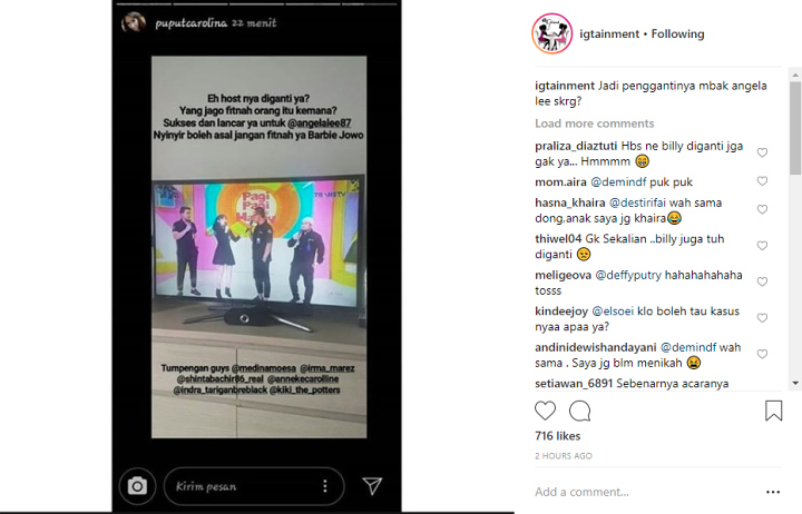 Angela Lee Kembali Jadi Host, Nikita Mirzani \'Ditendang\' Program \'Pagi-Pagi pasti Happy?