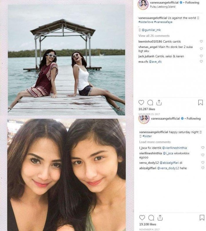 Kedekatan Vanessa dan Faye