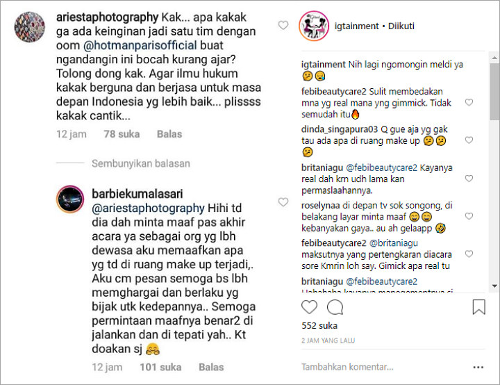 Lulusan Hukum, Barbie Kumalasari Jawab Begini Saat Diminta \'Penjarakan\' Meldi