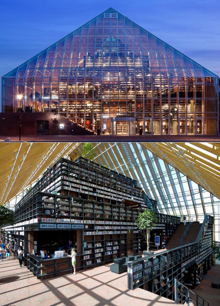 Book Mountain Library di Belanda 