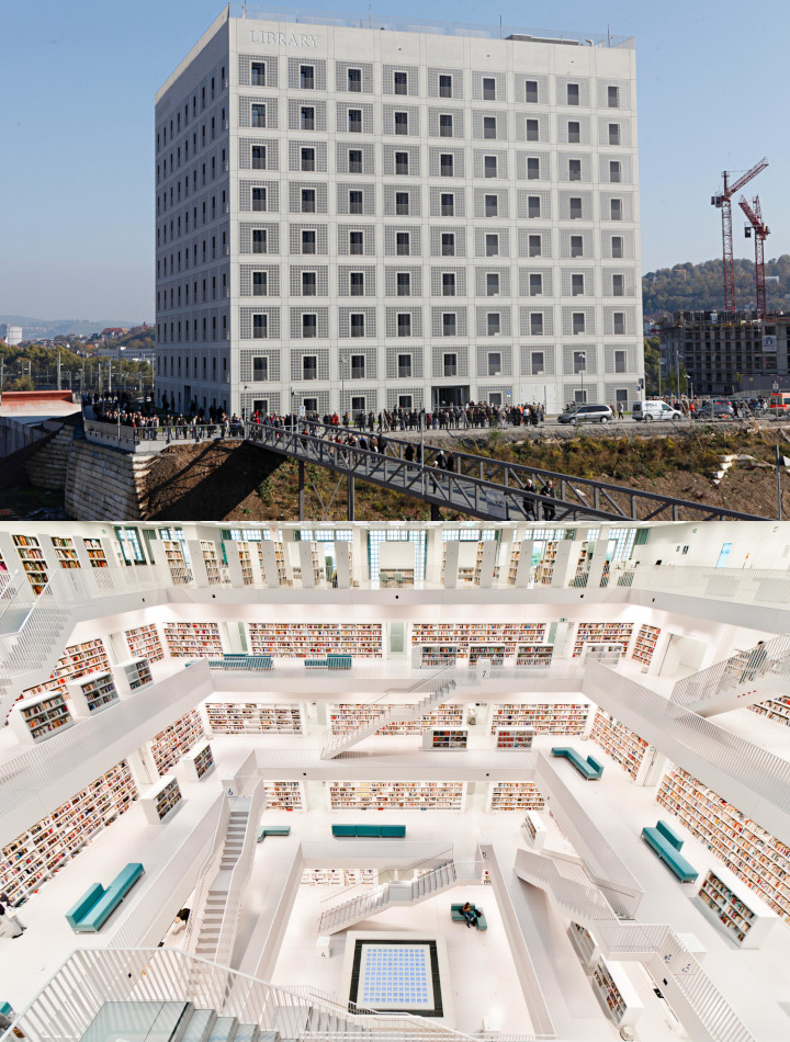 Perpustakaan Kota Stuttgart di Jerman