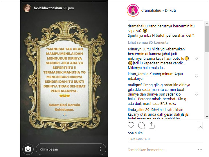 Cermin Kehidupan ala Hilda Vitria