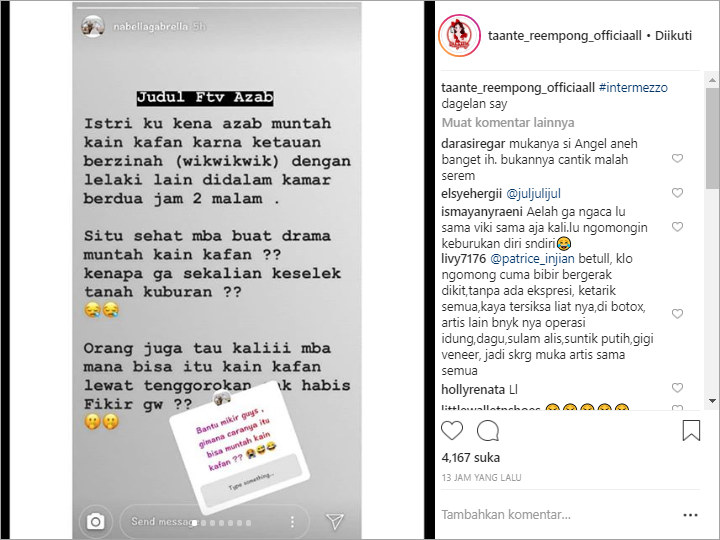 Angel Lelga Ngaku Diguna-Guna Hingga Muntah Kain Kafan, Adik Vicky Prasetyo Beri Sindiran