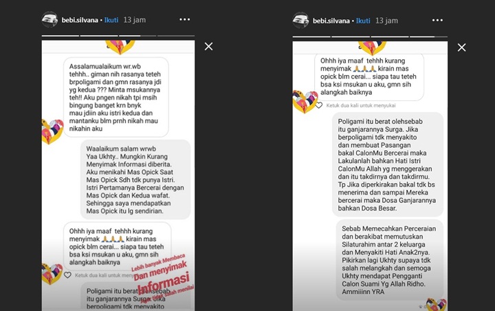 Istri Baru Opick Bantah Poligami