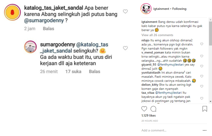 Denny Sumargo Santai Bantah Rumor Selingkuh, Netter Malah \'Emosi\' Gara-Gara Ini