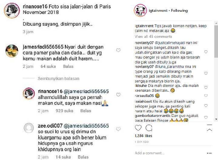 Masih Dihujat Soal Lepas Hijab, Tanggapan Kosak Rina Nose Sukses Bikin Netter Ngakak