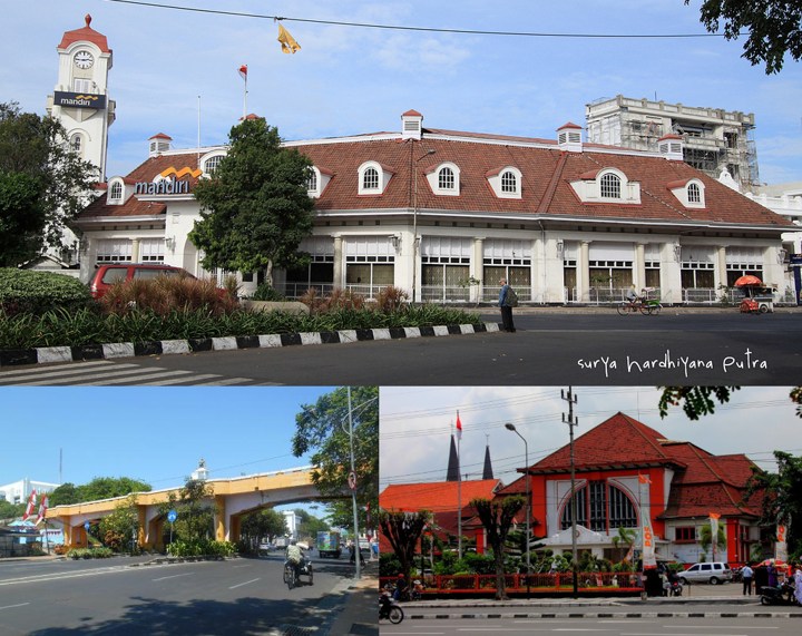Gedung Bank Mandiri dengan Menara yang Masih Berdiri Kokoh