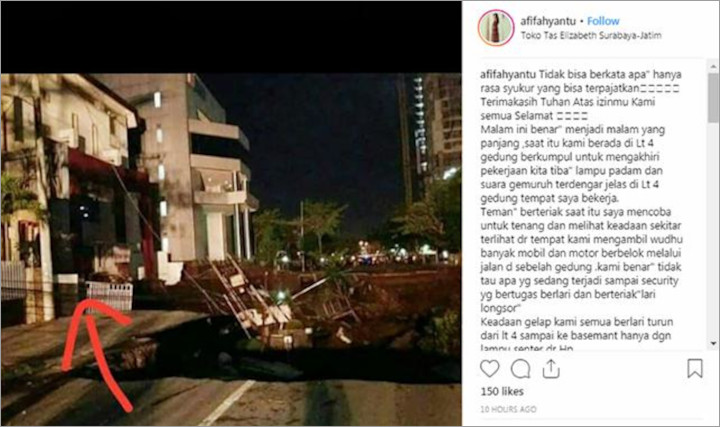 pengakuan pegawai jalan gubeng ambles