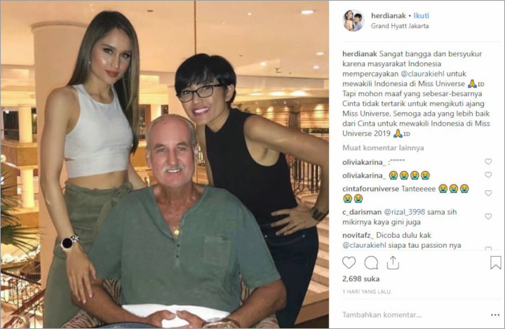 Cinta Laura \'Dipaksa\' Ikut Miss Universe 2019 Lantaran Cantik dan Cerdas, Sang Ibu Buka Suara