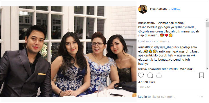 Kecantikan Wajah Adik Dan Ibu Kriss Hatta