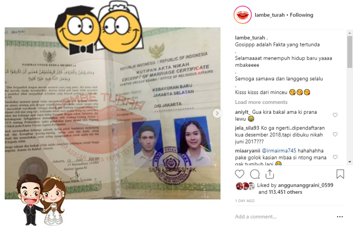  Aura Kasih Dituduh Netizen Hamil Duluan