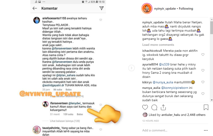 Ifan Seventeen Ngamuk Mendiang Istri Dikatai Pelakor