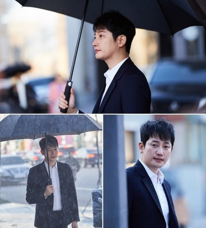 Park Shi Hoo syuting drama Babel
