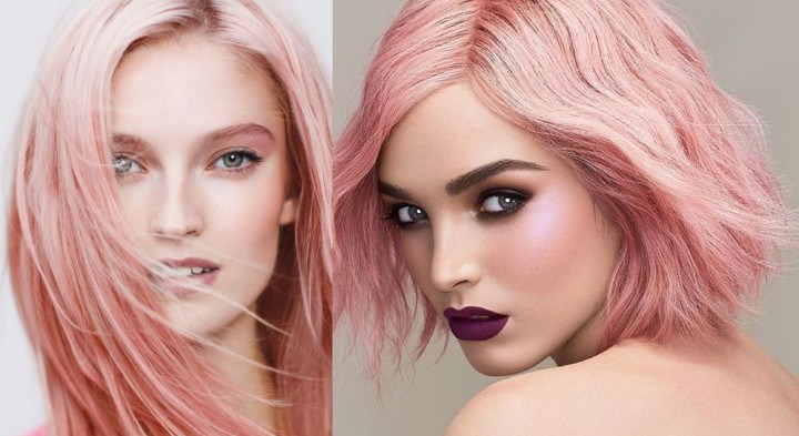  Warna  Rambut  Smoky Pink Membuatmu Tampil Elegan 