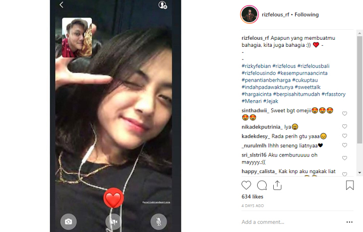 Tak Kalah dari Sule, Rizky Febian Juga Pamer Pacar Baru 