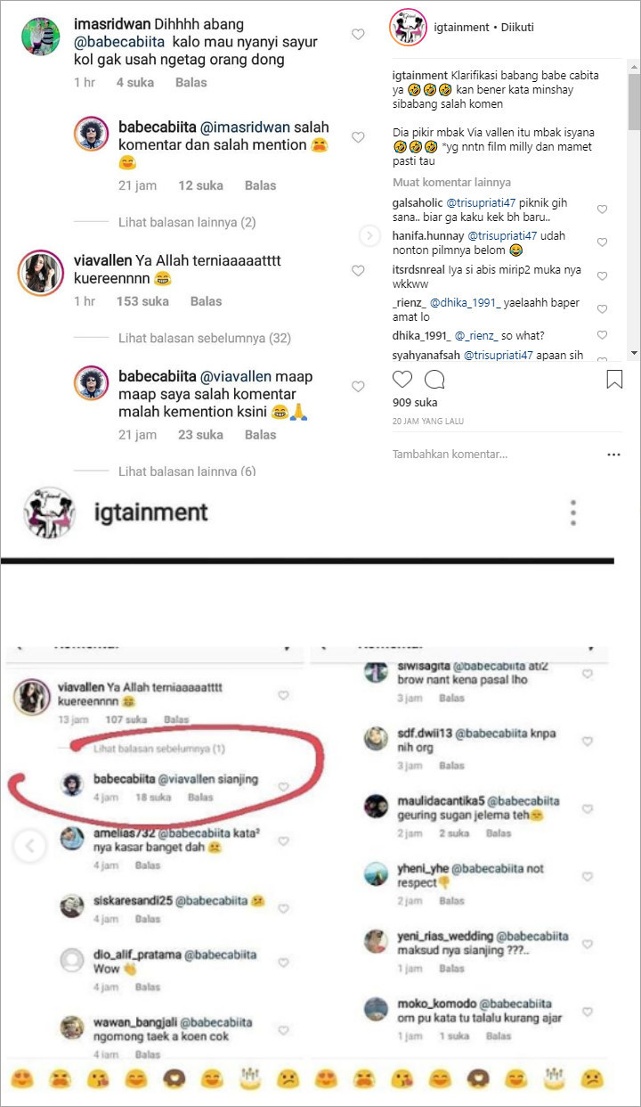 Tuai Kritikan Usai Dikira Maki Via Vallen Pakai Kata-Kata Kasar, Babe Cabita Minta Maaf