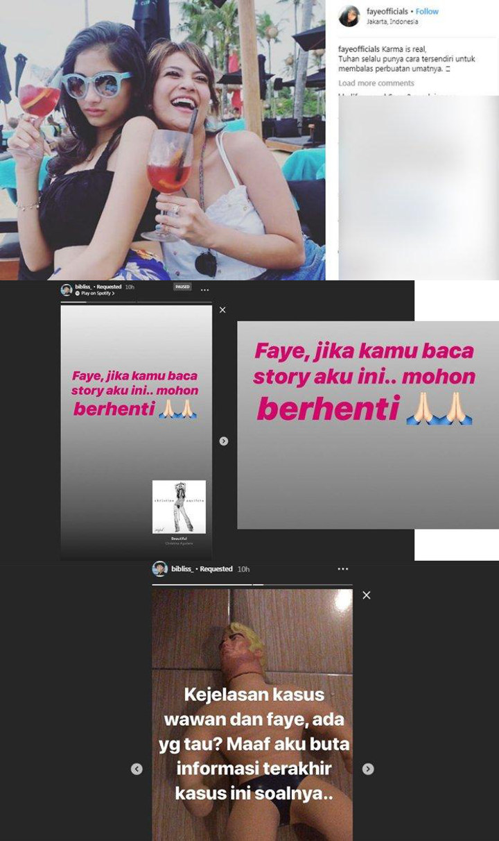 Pacar Vanessa Semprot Faye Nicole